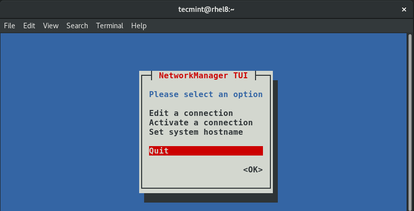 Smettere Di Configurazione Di Rete