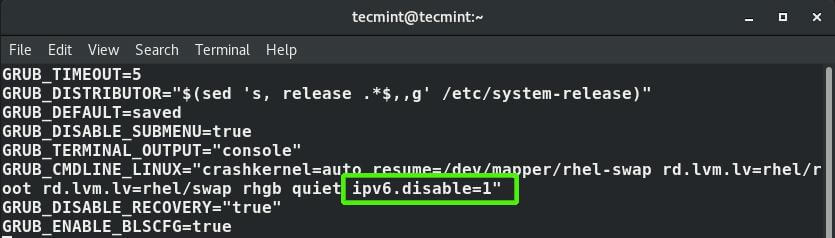 Disabilitare IPv6 Indirizzo Permanentemente