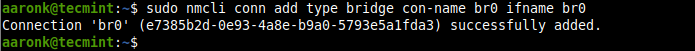Creare un Bridge di Rete Utilizzando nmcli Strumento
