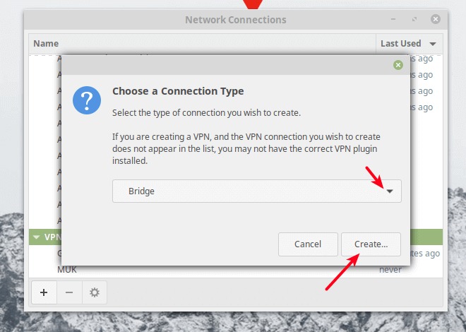 Selezionare Il Tipo Di Connessione Di Rete