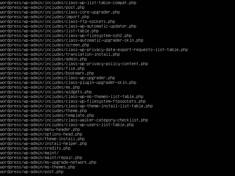 Estrarre I File Di WordPress