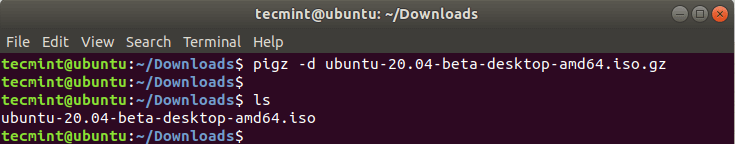 Decomprimere i File in Linux