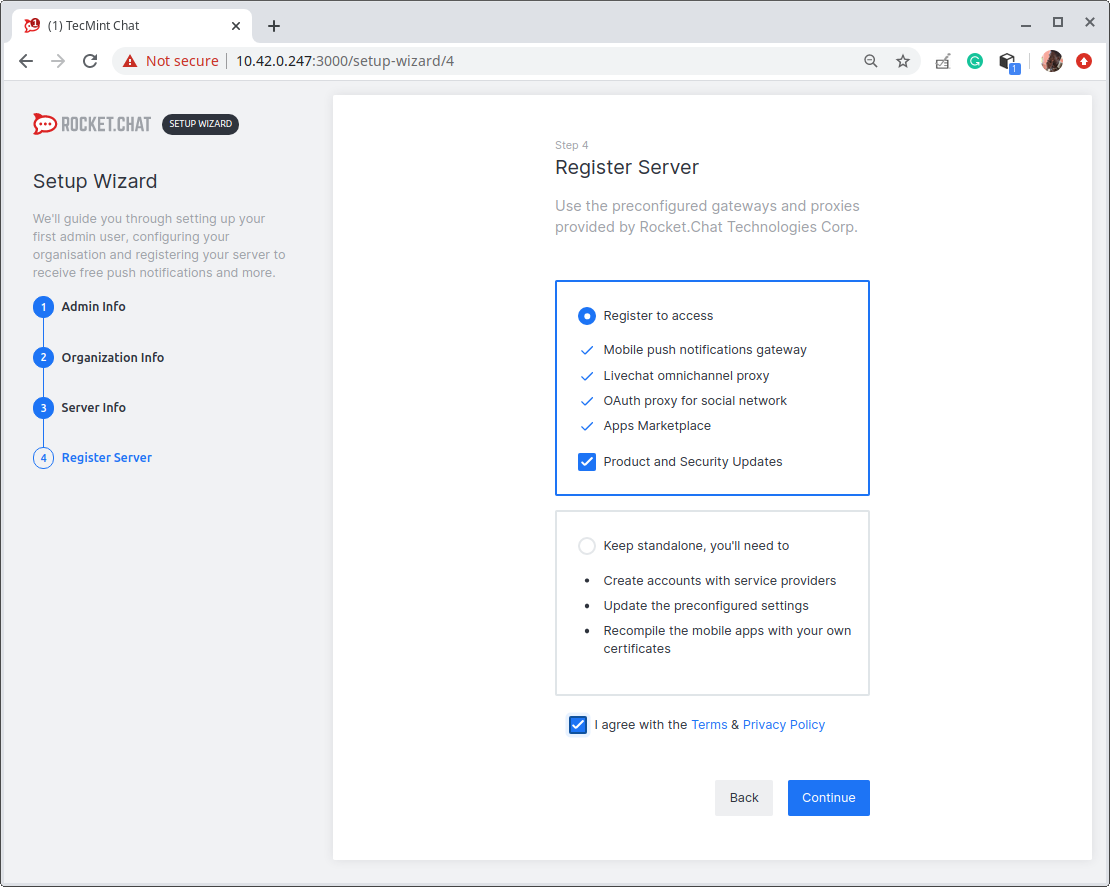 Registro Razzo.Server Di Chat