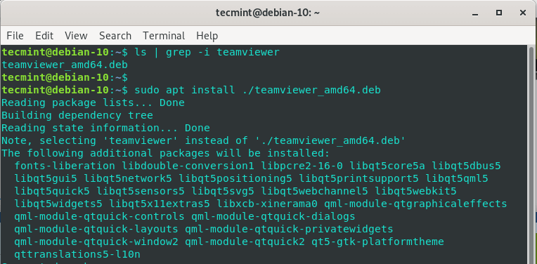 Installare TeamViewer su Debian