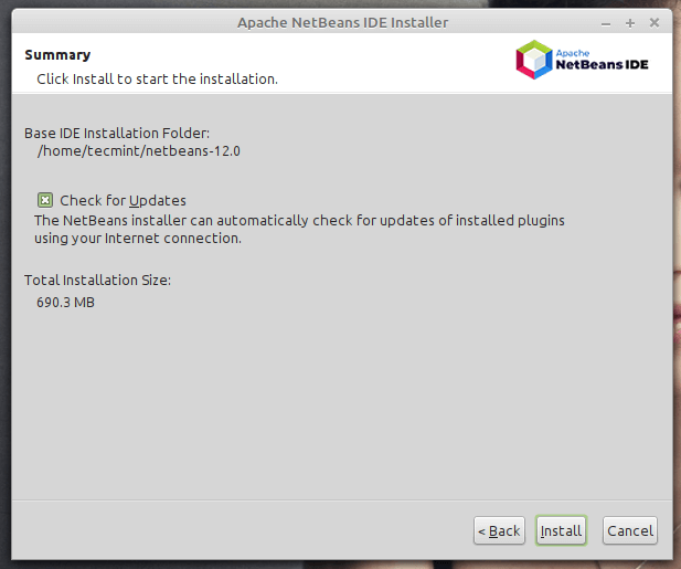 Attivare NetBeans IDE Aggiornamenti