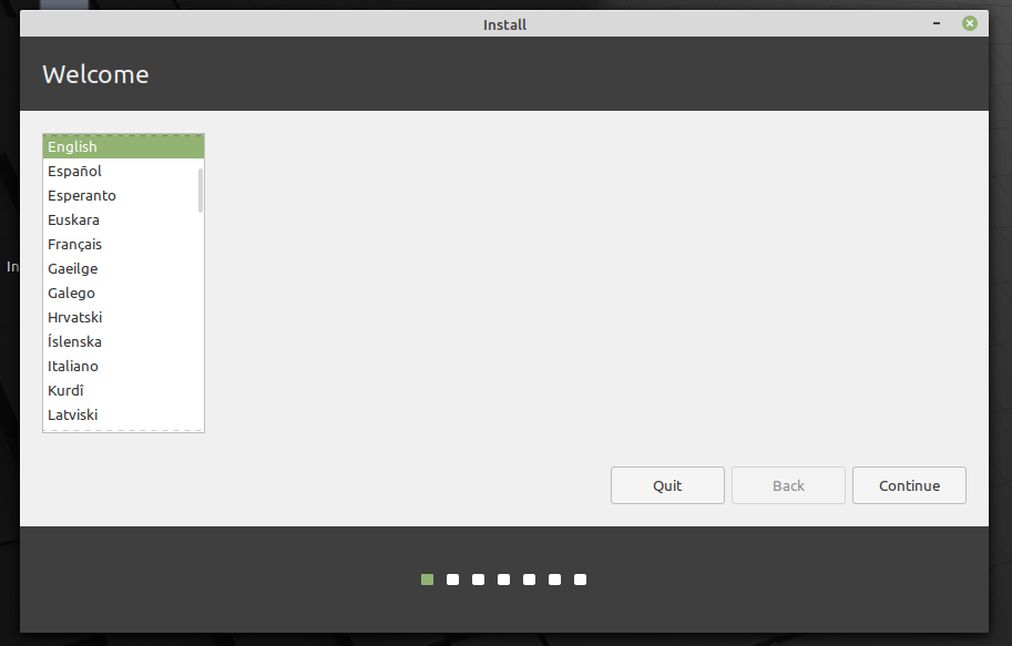 Scegliere Linux Mint 20 Lingua Di Installazione