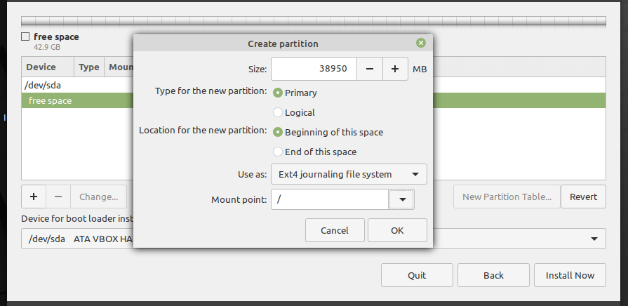 Creare Partizione Di Root