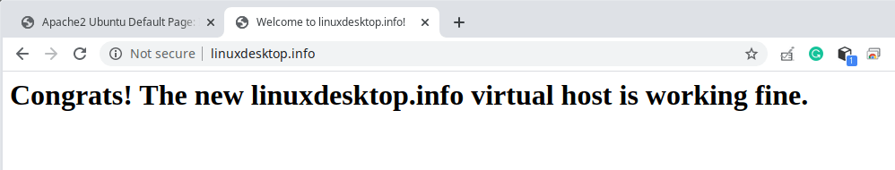 Controllare Virtual Host di Apache