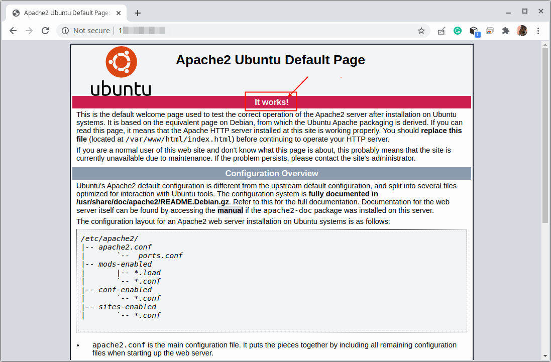 Apache2 Pagina Predefinita