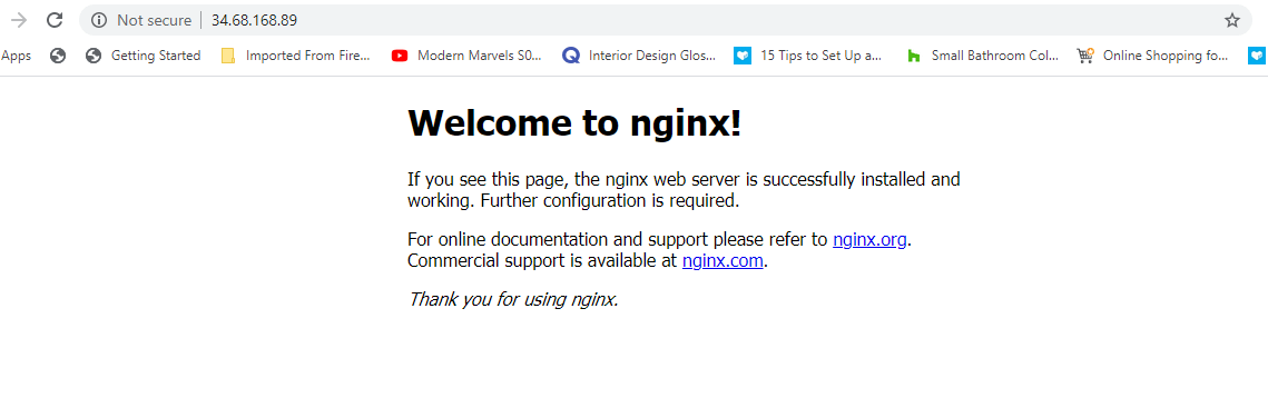 Controllare Nginx Pagina su Ubuntu 20.04