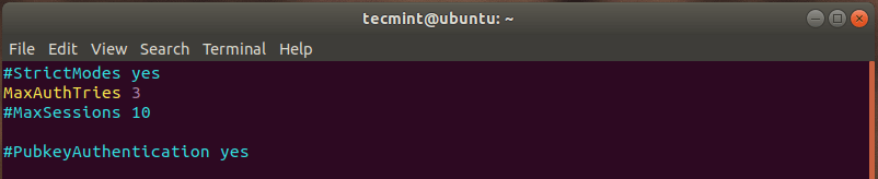 Limite di Tentativi di Password di SSH