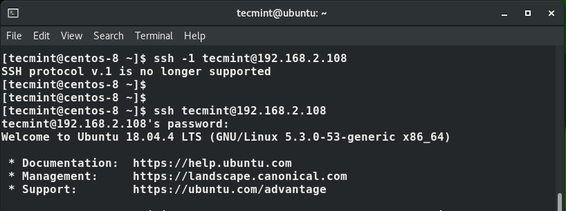 Controllare il Protocollo SSH