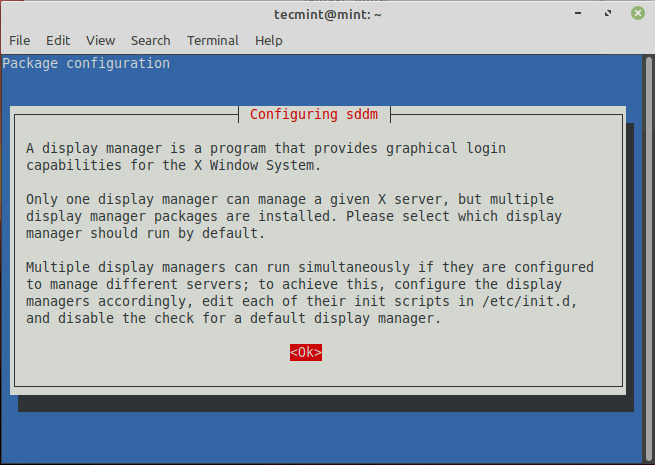 Configurare Linux Mint Display Manager