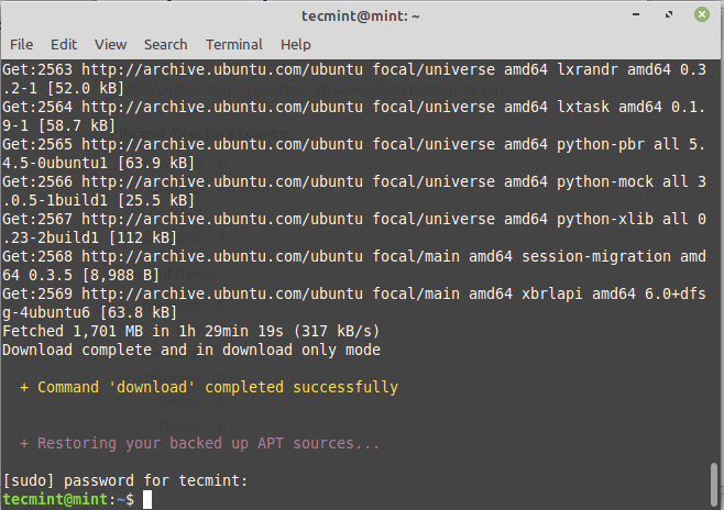Scaricare Linux Mint Aggiornamenti