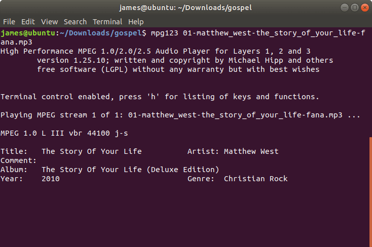 Mpg123 - Audio Player e Decoder