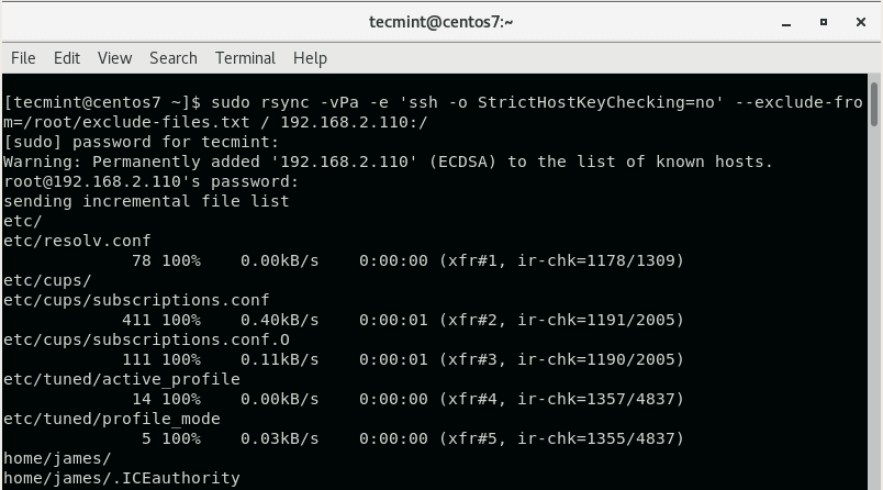 Clone CentOS Server