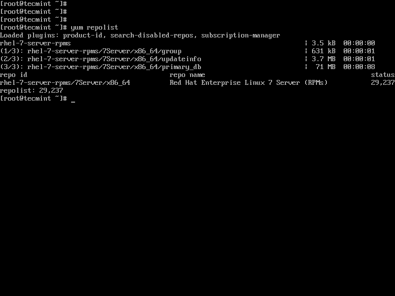 Check Red Hat Abbonamento Repository
