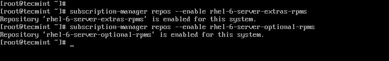 Attivare Red Hat Per Extra Repository