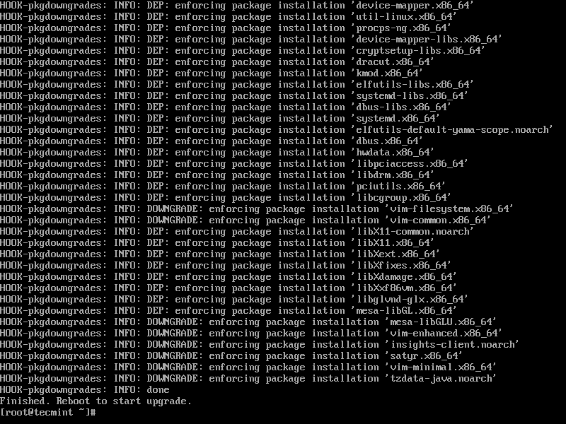 RHEL Processo di Aggiornamento