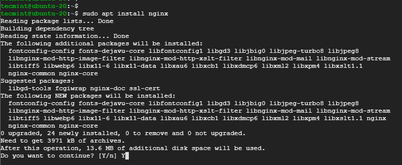 Installare Nginx su Ubuntu 20.04