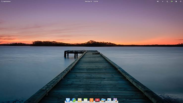 Desktop del sistema operativo elementare
