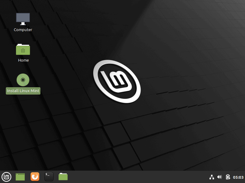 Seleziona Installa Linux Mint