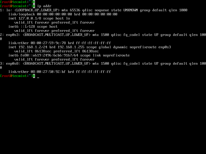 Controlla l'indirizzo IP del server