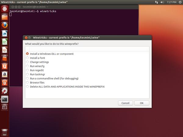 Installa il software usando Wine