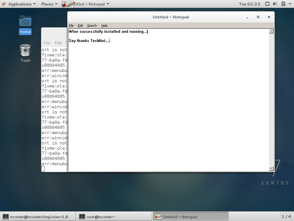 Wine esegue programmi Windows su Linux
