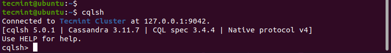 Conferma il nome del cluster Cassandra