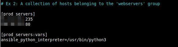 Imposta l'interprete Python per tutti gli host in un gruppo