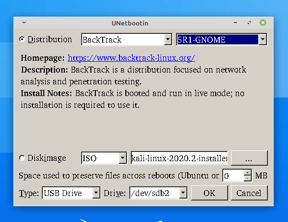 Crea unità USB Linux avviabile