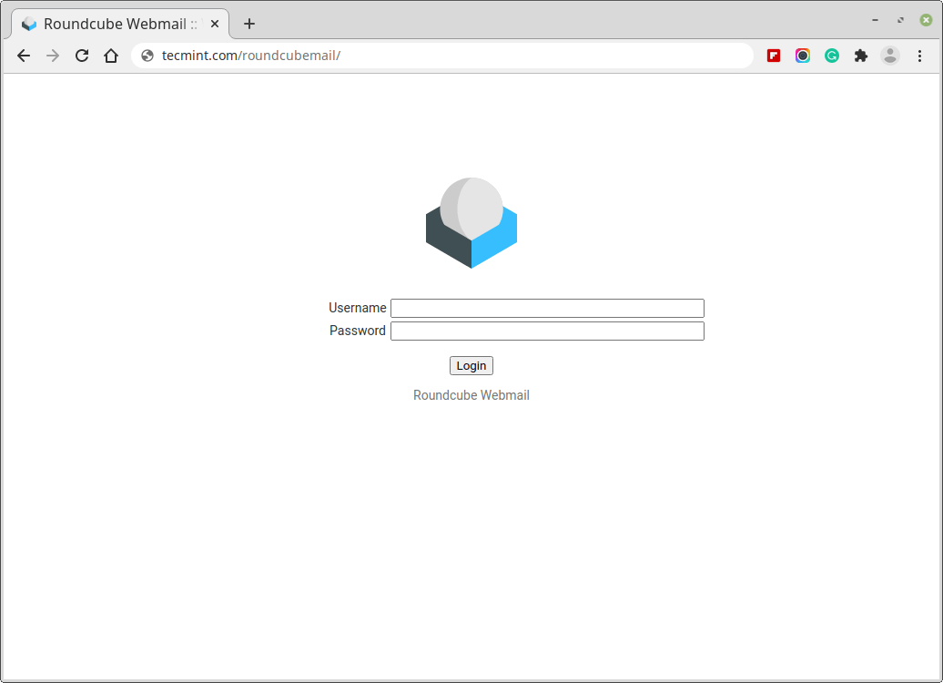 Accesso Webmail Roundcube