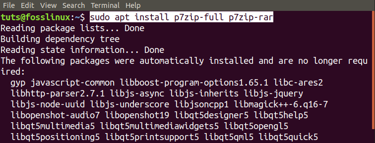 install 7zip linux install 7zip linux