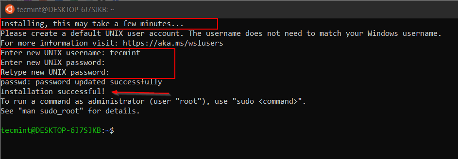 Esecuzione di Ubuntu in Windows