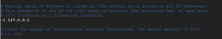 Memcached abilitato per Localhost