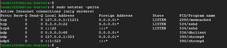 Controlla Memcached Port