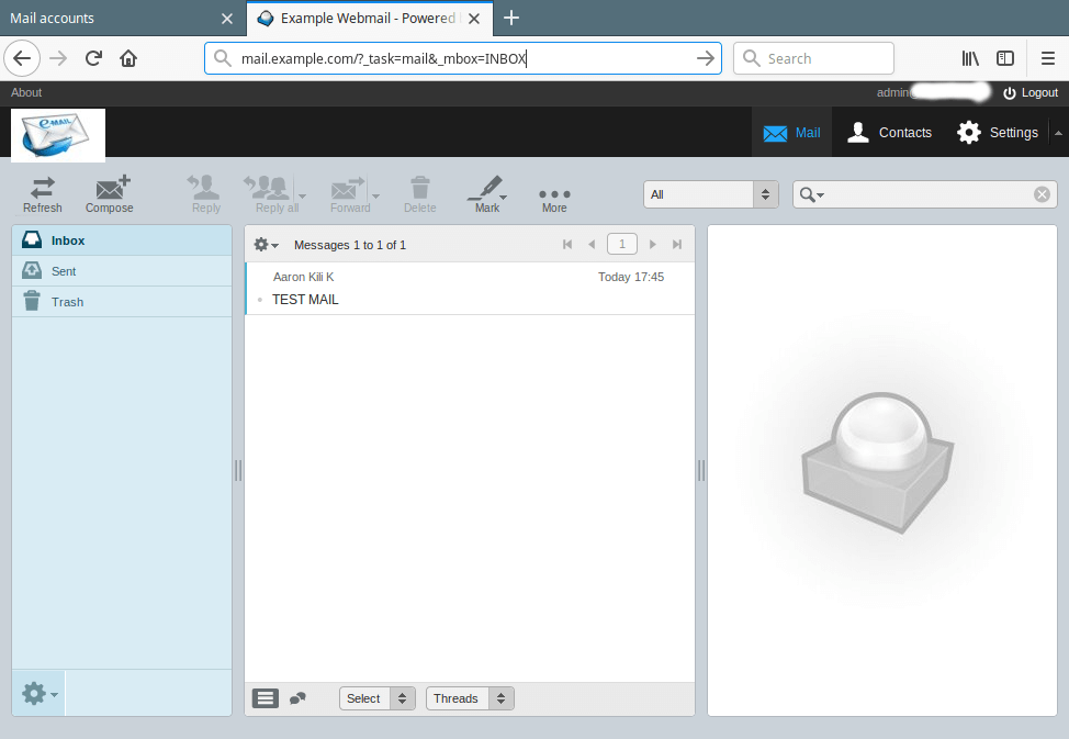 Accesso Webmail Roundcube