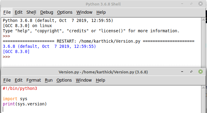 Scrivi il primo programma Python