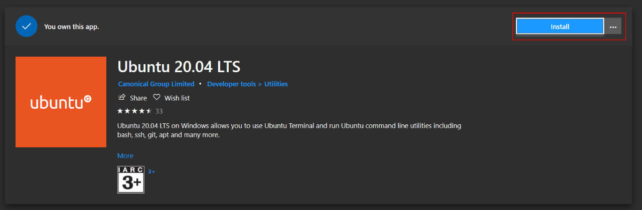 Installa Ubuntu 20.04 in Windows