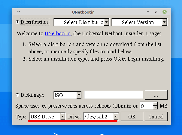 Strumento Unetbootin