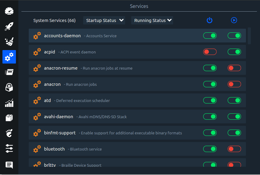 Gestione dei servizi Linux