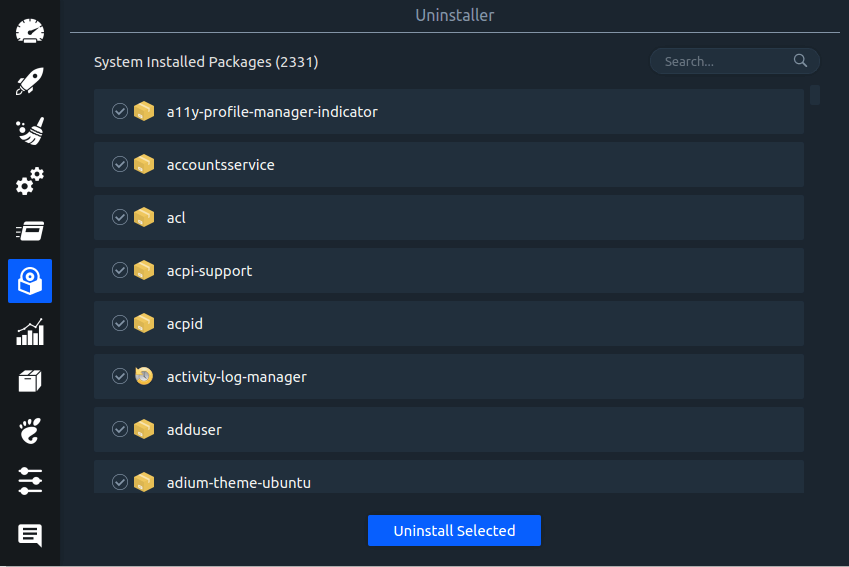 Disinstallare le applicazioni Linux