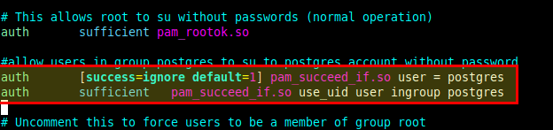 Configurare PAM per consentire l'esecuzione del comando Su senza password
