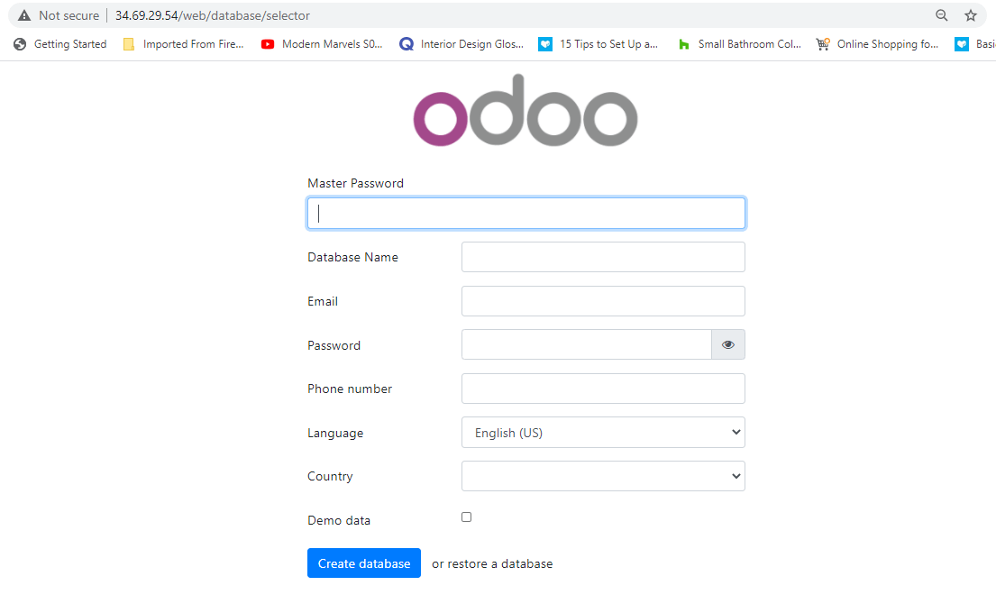 Configurazione di Odoo in CentOS 8