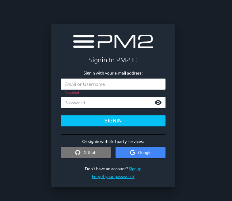 Registrazione PM2