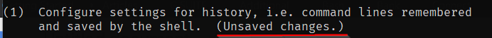 Configurazione della cronologia Zsh