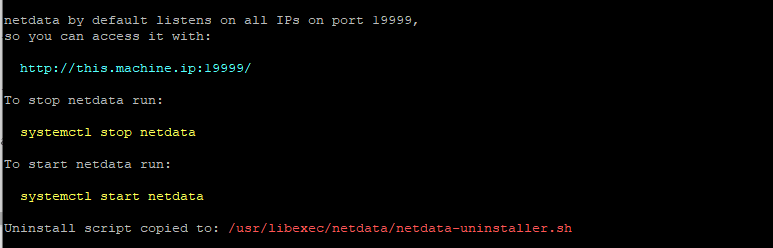 Accesso a Netdata in Ubuntu