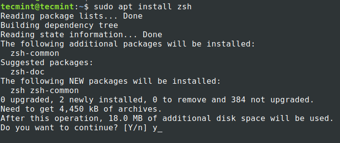 Installa Zsh in Ubuntu