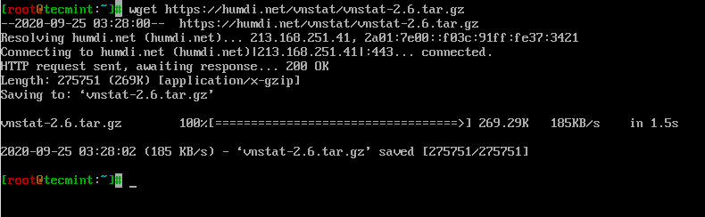 Scarica VnStat in CentOS